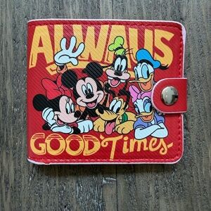 Disney Red and Yellow Mickey & Friends Coin Wallet